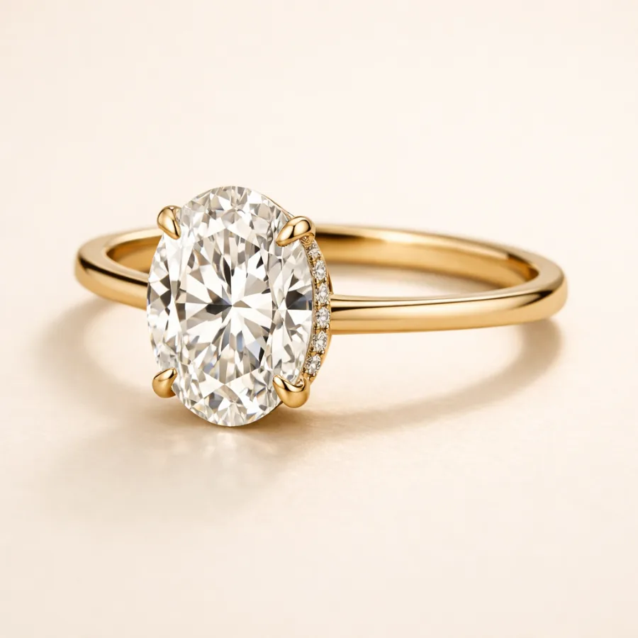 Oval Hidden Halo